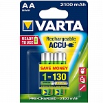 Аккумуляторы VARTA Power AA 2100 mAh в блистере 2шт R2U 56706101412