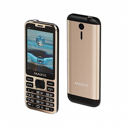 MAXVI X10 METALLIC GOLD (2 SIM)