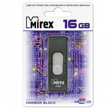 USB 16GB MIREX HARBOR BLACK