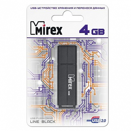 USB 8GB MIREX LINE BLACK