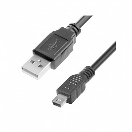 USB-Кабель Mini USB чёрный 1м ( техпак) USB-Кабель Mini USB чёрный 1м ( техпак)