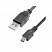 USB-Кабель Mini USB чёрный 1м ( техпак) USB-Кабель Mini USB чёрный 1м ( техпак)