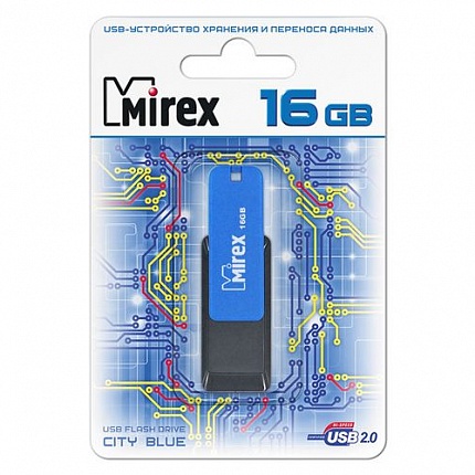 USB 16GB MIREX CITY BLUE USB 16GB MIREX CITY BLUE