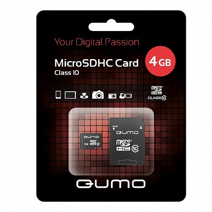 microSD 4GB QUMO cl.10 +1ad microSD 4GB QUMO cl.10 +1ad