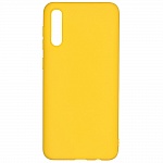 Клип-кейс PERO софт-тач для Samsung A50 жёлтый