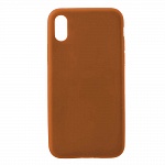 Силиконовый чехол NEYPO SOFT MATTE  для  Apple iPhone X  (коричневый) NST4592