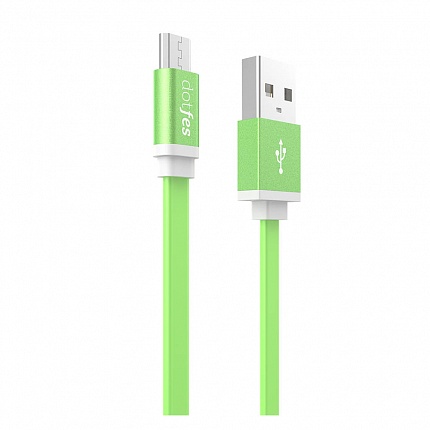 USB кабель micro DOTFES A05M (1m) green