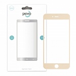 Защитное стекло PERO 2.5D для iPhone 6/6S Plus, золотое