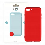 Клип-кейс PERO софт-тач для Apple iPhone 7 Plus красный