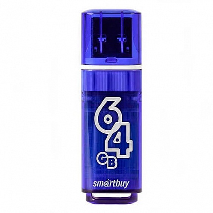 USB 64GB SmartBuy Glossy series Dark Blue