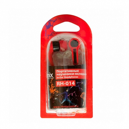 Наушники RITMIX RH-014 Black+Red