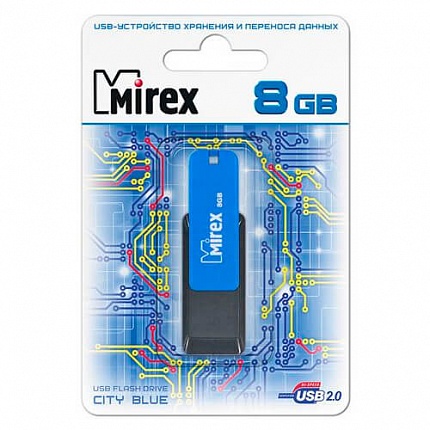 USB 8GB MIREX CITY BLUE