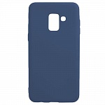 Клип-кейс PERO софт-тач для Samsung J8 2018 синий