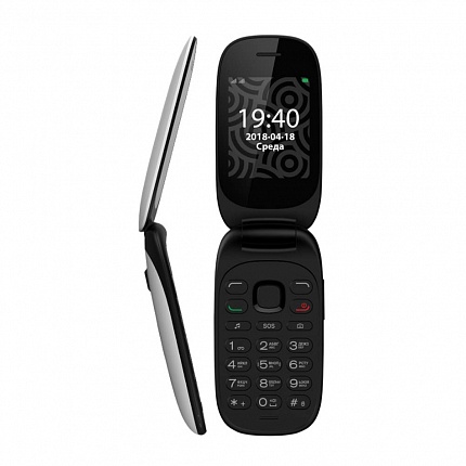 VERTEX C314 FLIP BLACK-WHITE (2 SIM)