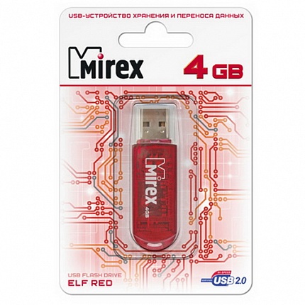 USB 4GB MIREX ELF RED