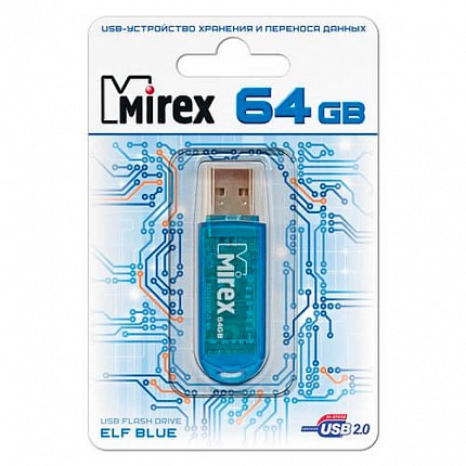 USB 64GB MIREX ELF BLUE USB 64GB MIREX ELF BLUE
