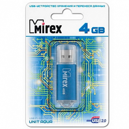 USB 4GB MIREX UNIT AQUA USB 4GB MIREX UNIT AQUA