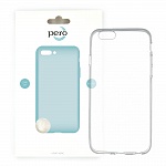 Клип-кейс PERO силикон для Apple iPhone 6/6S Plus прозрачный