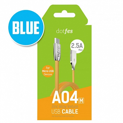 USB кабель micro DOTFES A04M (1m) blue USB кабель micro DOTFES A04M (1m) blue