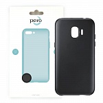 Клип-кейс PERO софт-тач для Samsung J2 2018 черный