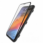 Защитное стекло DOTFES 3D для iPhone XS MAX black (E03) с рамкой для наклеивания