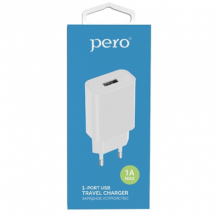 СЗУ PERO TC01 1USB 1A белый