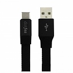 USB кабель Type-C DOTFES A09T Self-Rolling (0,8m) black